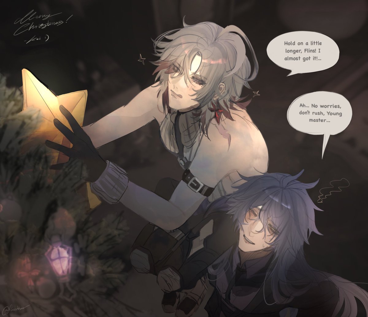 flinstism's tweet image. Christmas preparations 
#Illuga #Illuflins