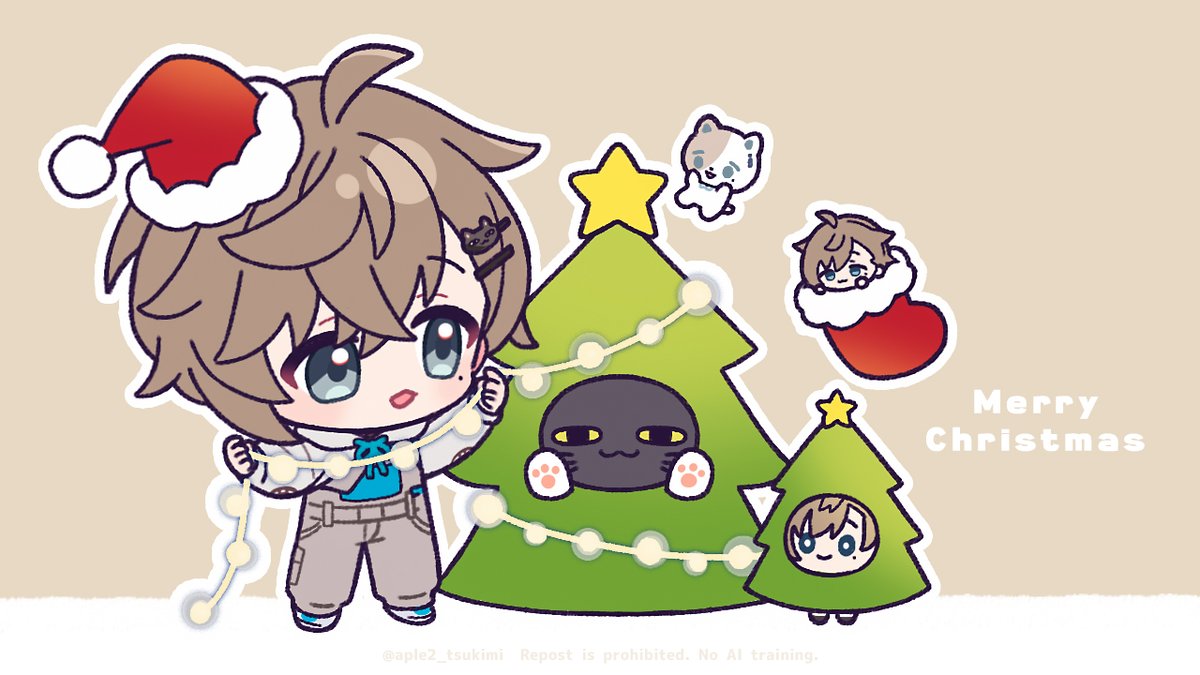 メリークリスマス🎄 #かな絵