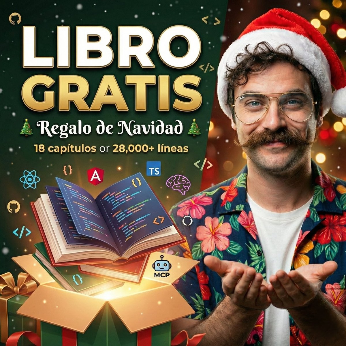 G_Programming's tweet image. Feliz Navidad 🎄

Mi regalo para la comunidad: mi libro de programación completamente gratuito.

18 capítulos. Disponible en español e inglés. Más de 28,000 líneas de contenido técnico.

Hoy agregué los últimos 3 capítulos:

→ Soft Skills y Liderazgo - La mentalidad que te hace…