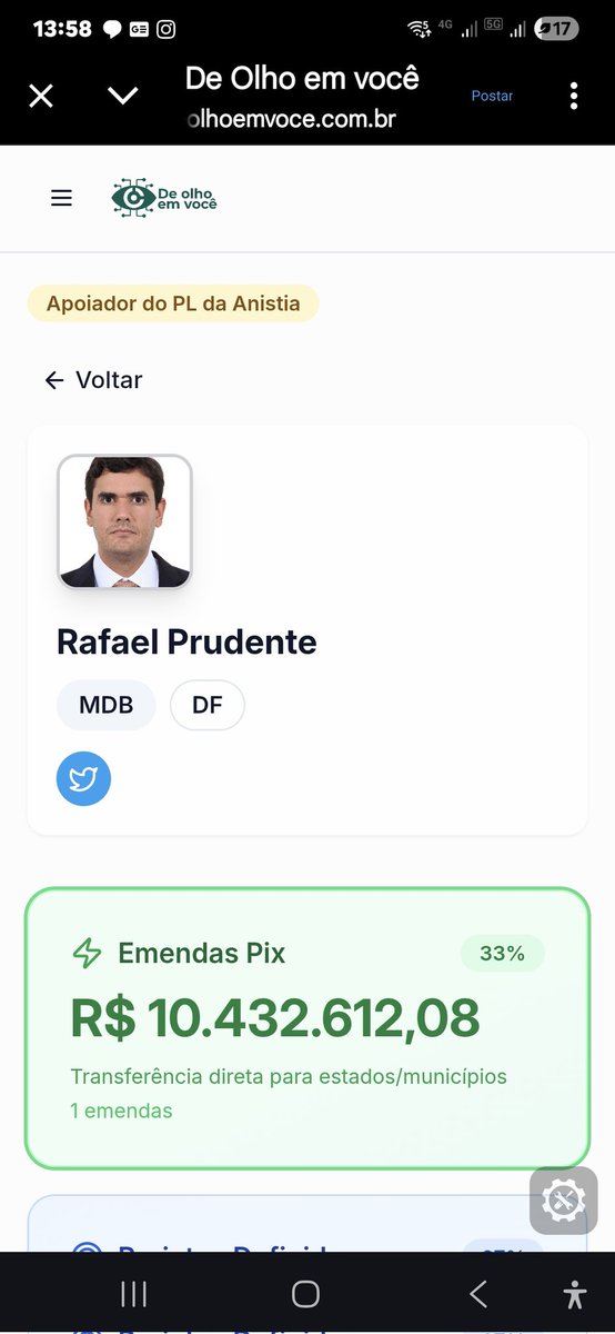 O pai do deputado federal Rafael Prudente é o ex deputado Leonardo Prudente, q ficou famoso pela "ORAÇÃO da propina" com outros parlamentares.

Será q o filho ascendeu pelo menos uma vela agradecendo os 10 milhões em emendas PIX?

🤔🤔🤔👀👀👀🤑🤑🤑😅😅