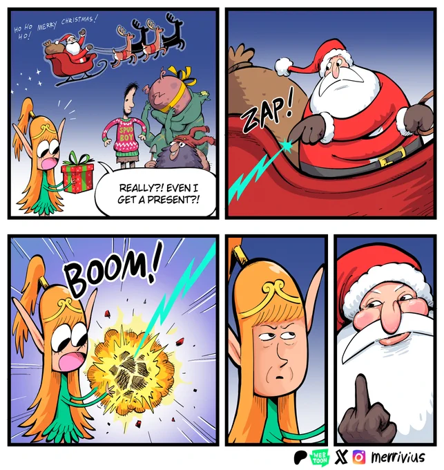 I had a stupid idea.
Merry Christmas everyone! I hope you get lots of presents! 