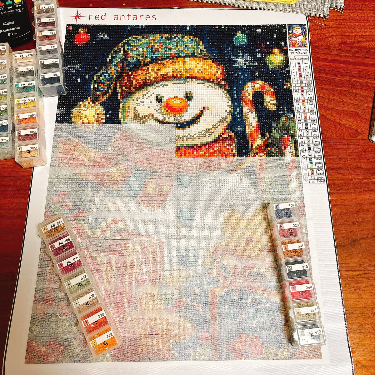 クリスマスまでに終わらなかったよね #ダイヤモンドアート