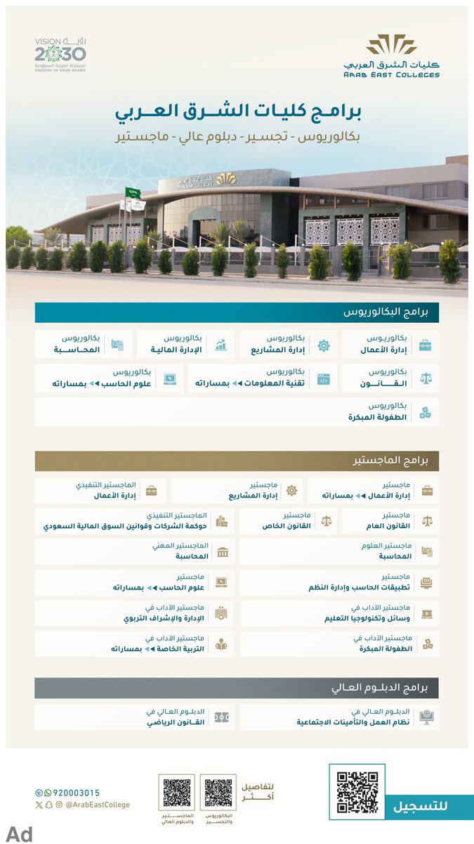 كليات الشرق العربي tweet media
