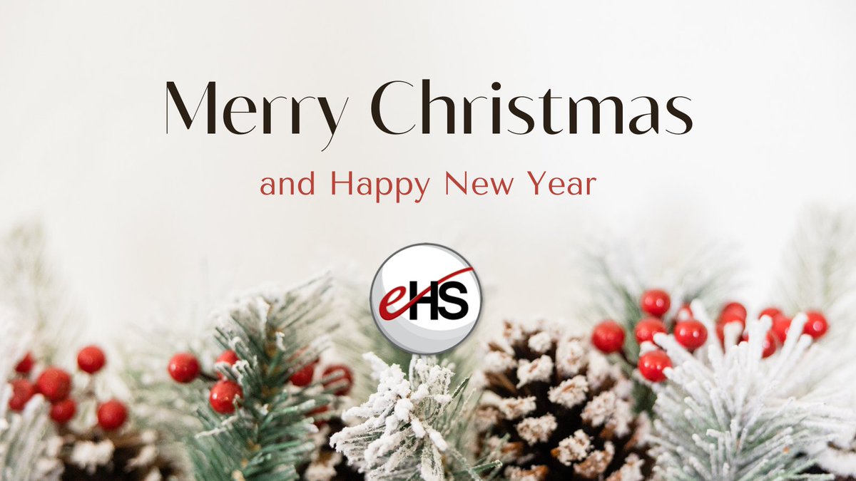 Wishing you all a joyful holiday season and a wonderful New Year from everyone at EHS.🎄☃️