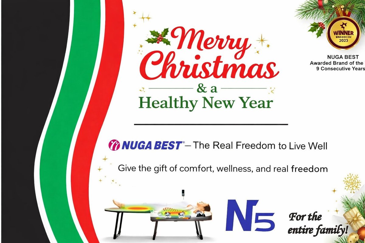 Merry Christmas &amp; a Healthy New Year
Comfort, wellness, real freedom.
NUGA BEST®
#NugaBest #HealthyNewYear