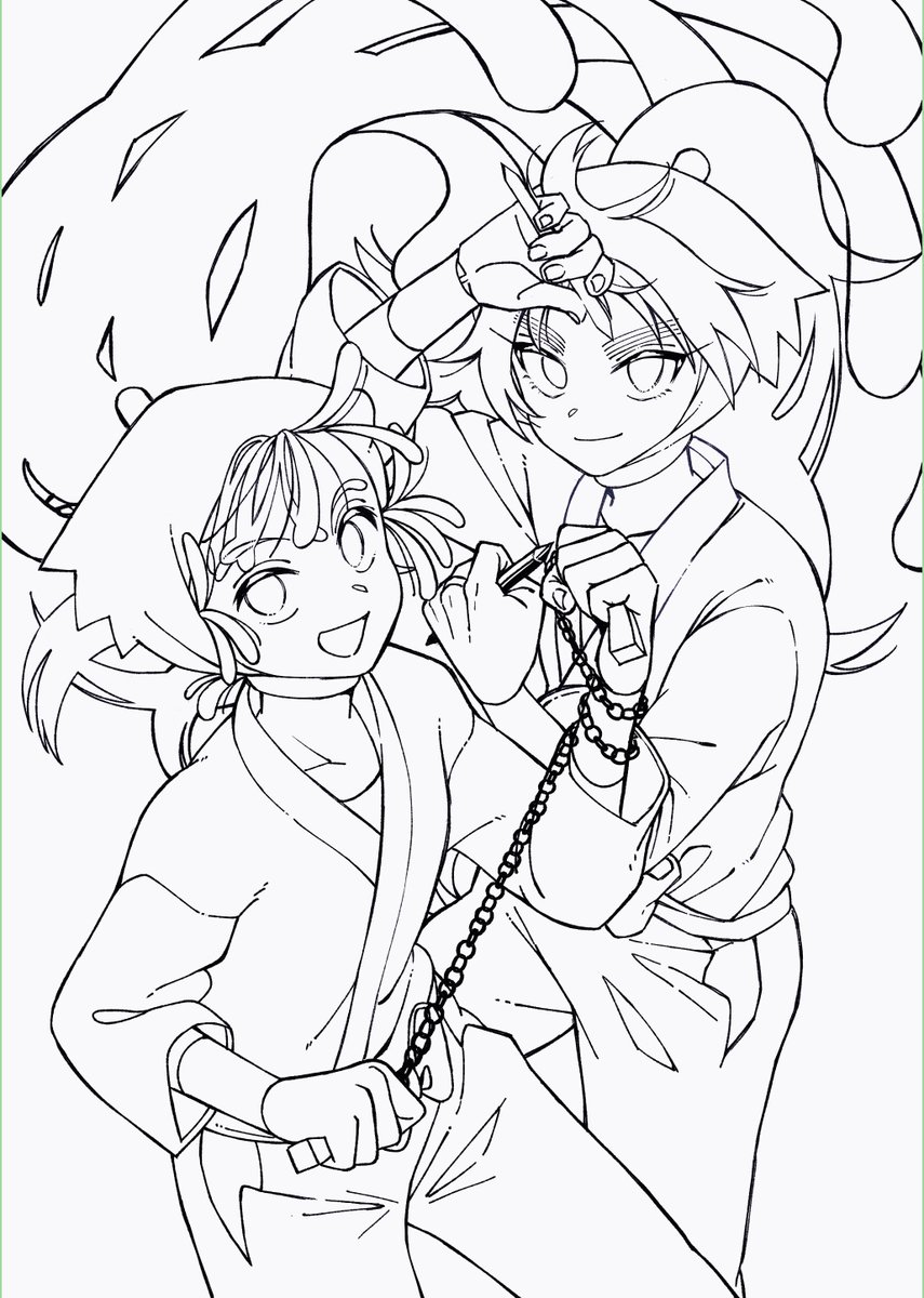 確認₍ᐢ.ˬ.ᐢ₎▷◁.。 表紙線画できたぁ～～