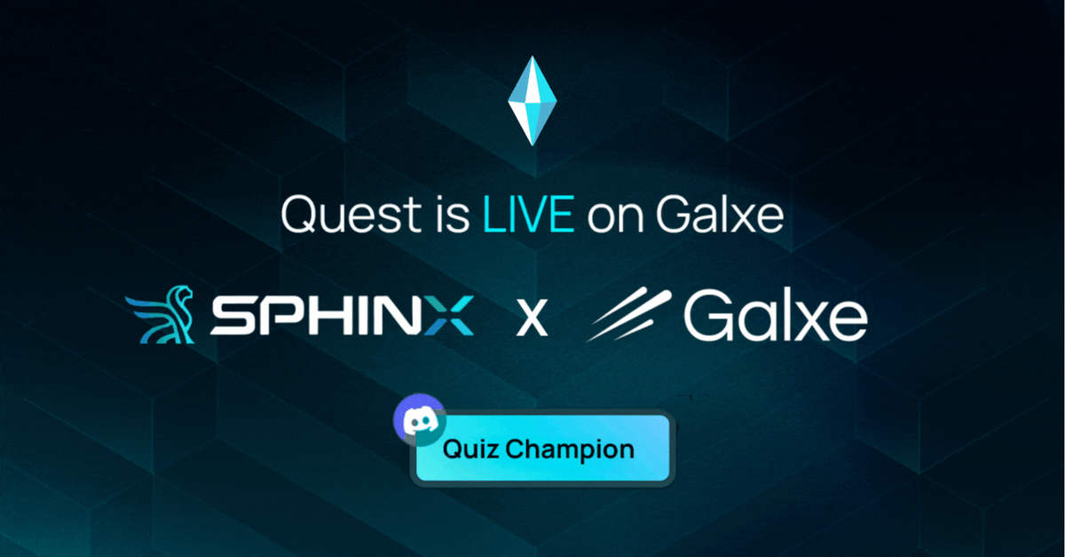 SphinxProtocol's tweet image. Sphinx Odyssey on @Galxe is live. 📜𓂀

Think you know Sphinx? Prove it.

Complete the quests, solve the quiz, and secure your spot ahead of the upcoming testnet journey.

Link in comments 👇