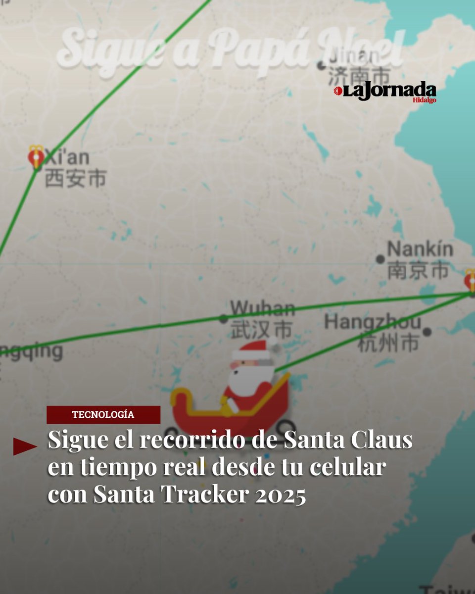 🎅✨ ¡Santa ya está en camino!
Google activó Santa Tracker 2025, la plataforma donde puedes seguir en tiempo real el recorrido de Santa Claus 🎁, ver cuántos regalos ha entregado y entretenerte mientras lo esperas.

lajornadahidalgo.com/sigue-el-recor…