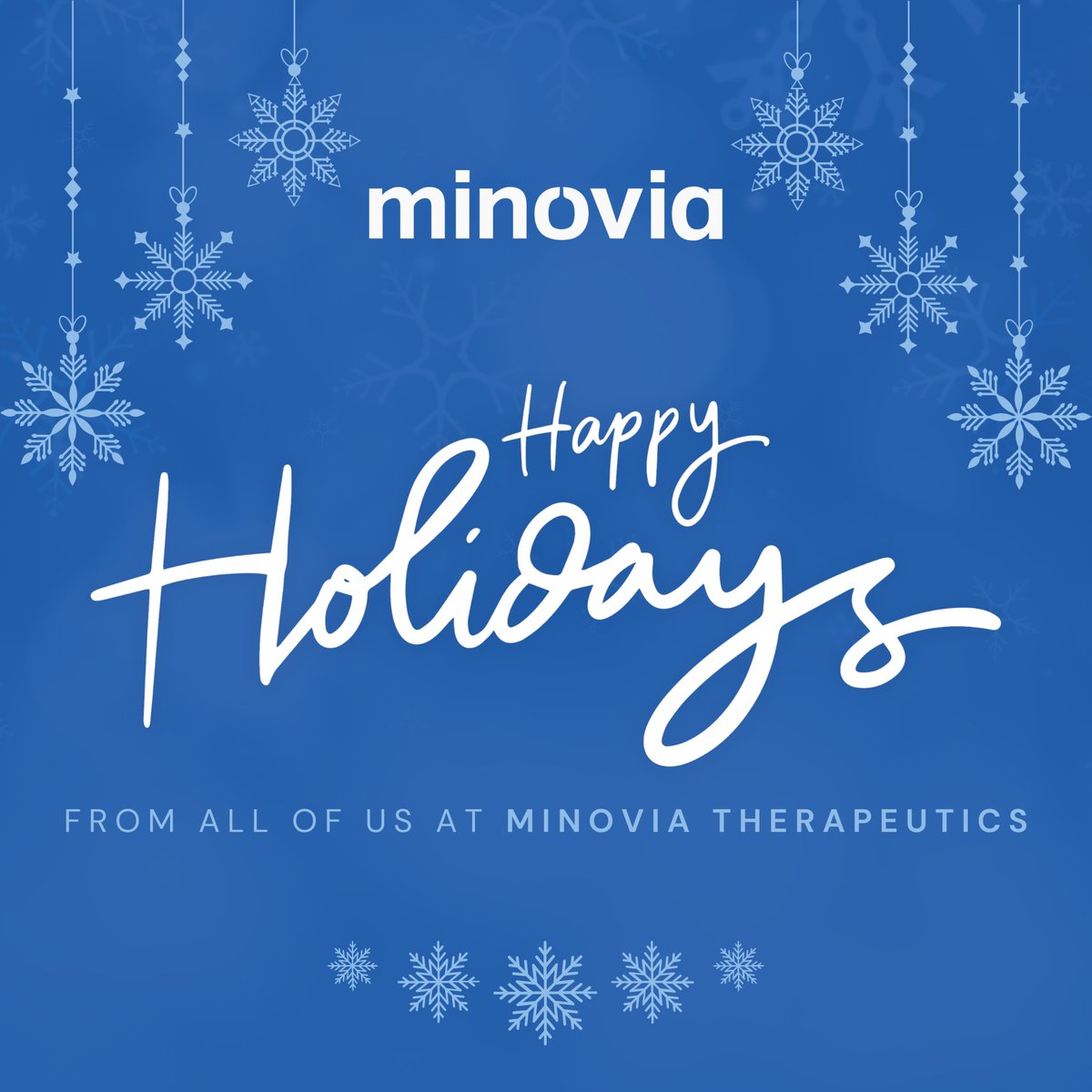 Minovia_tx's tweet photo. As the year comes to a close, all of us at Minovia Therapeutics would like to extend our warmest wishes for a joyful holiday season and a healthy, fulfilling new year.

We are deeply grateful to our patients, families, partners, collaborators, researchers, team and the broader scientific community for their dedication and support in advancing the field of mitochondrial therapeutics. Together, we look forward to building on this momentum in the year ahead to bring new hope to patients in need.

#MinoviaTherapeutics #HappyHolidays #SeasonOfGratitude #MitochondrialMedicine