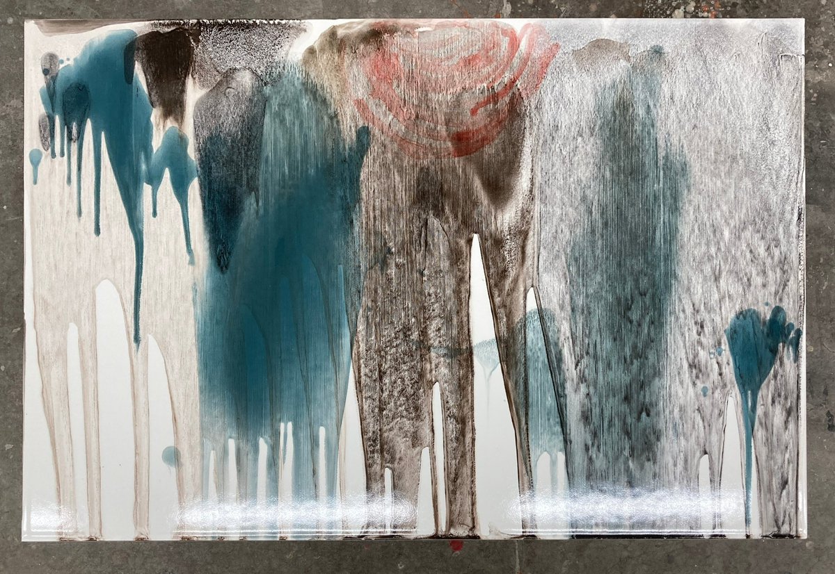 parplume's tweet image. (ロバート・ラウシェンバーグは1982年、信楽に滞在し大塚オーミでセラミックの作品を制作している。
僕もそれにあやかって2度にわたって大塚オーミで陶板をつくった。実はまだ未発表作がたくさんあるのだが、来年その一部が展示できそう)