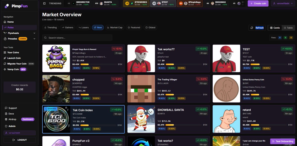 PimpFunApp's tweet image. Who's ready for the first ever fully functional launchpad built on @Pumpfun