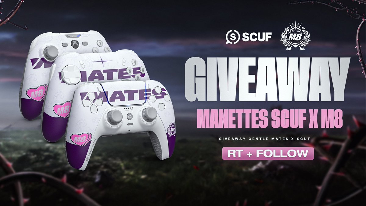gentlemates's tweet image. 🎮 CALENDRIER DE L’AVENT X @ScufGaming 

Ne lâche plus jamais les sticks !
Scuf vous fait gagner 2 manettes, au choix

🩷 Follow @gentlemates &amp;amp; @ScufGaming 
🔁 RT ce post

TAS le 31/12 #M8WIN