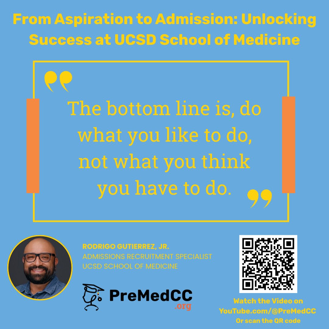 PreMedCC's tweet image. Applicants are often told what they “should” be doing.

Admissions perspectives suggest that choosing activities you truly care about can be just as valuable—and often more sustainable. 🌱🧭

#MedicalSchoolAdmissions #PreMedJourney #AuthenticPath