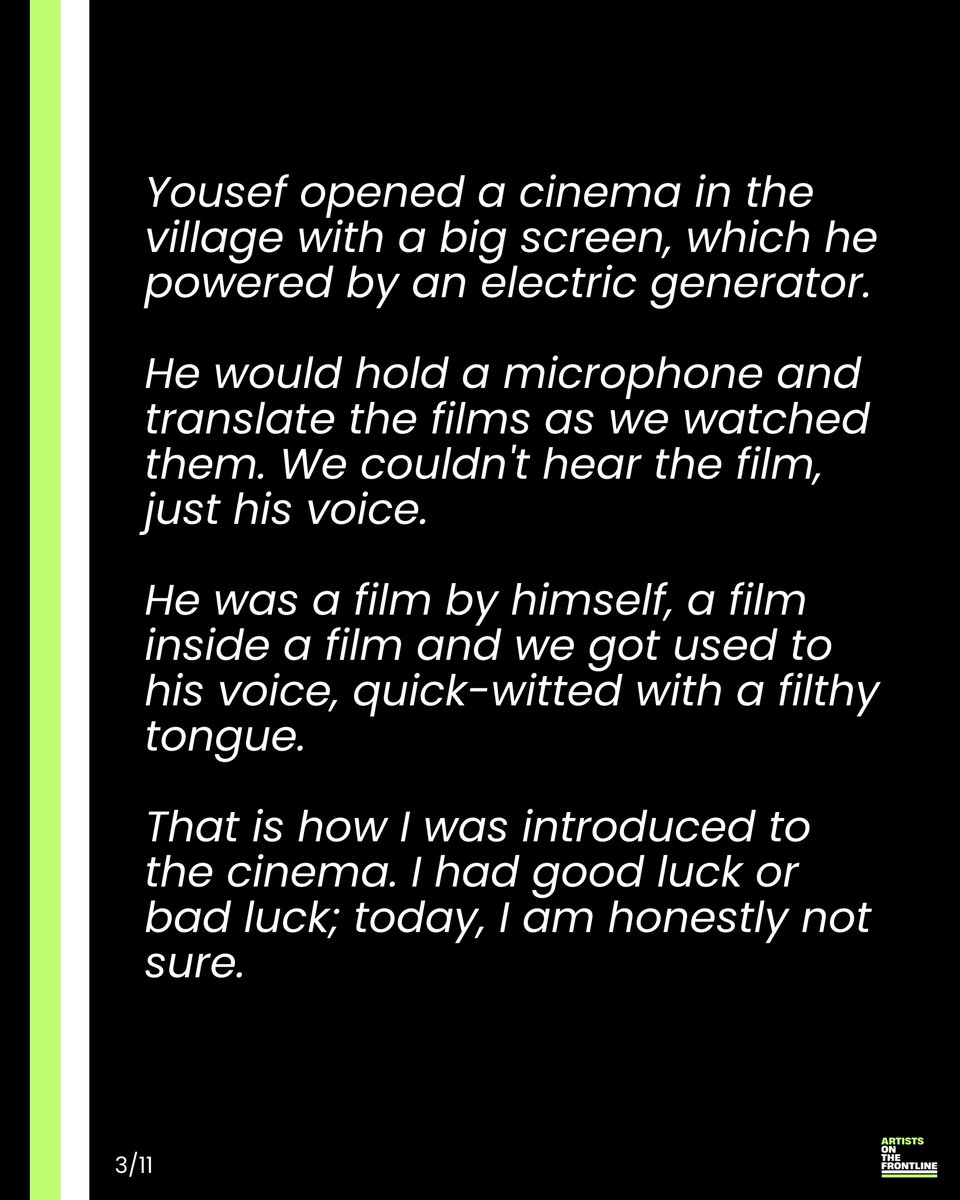 artfrontline's tweet image. “I grew up on values of liberation, that we should all be revolutionaries”

On the passing of Mohammad Baki, one of Palestine’s most legendary actors, we share extracts from an interview we conducted with him for The Revolution’s Promise and In A Thousand Silences 🧵