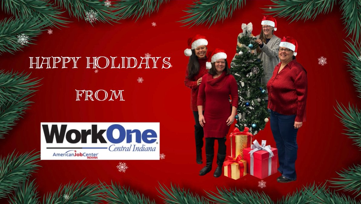 The WorkOne Plainfield team wishes you a very Merry Christmas and a Happy New Year!