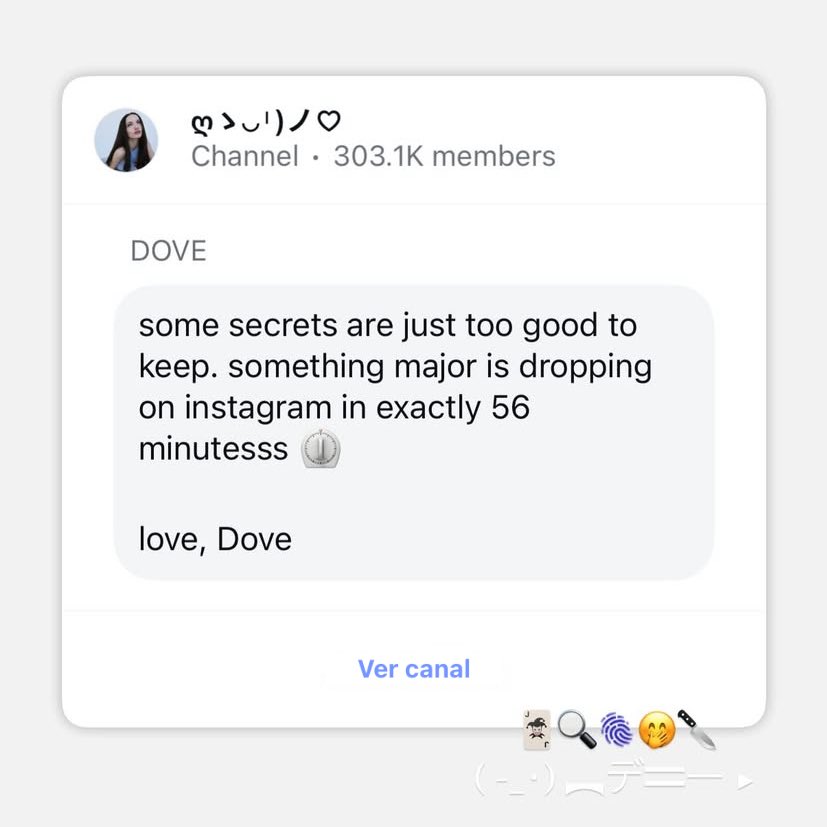 dovecharts's tweet image. 🚨Dove Cameron is making a major announcement on Instagram in half an hour!