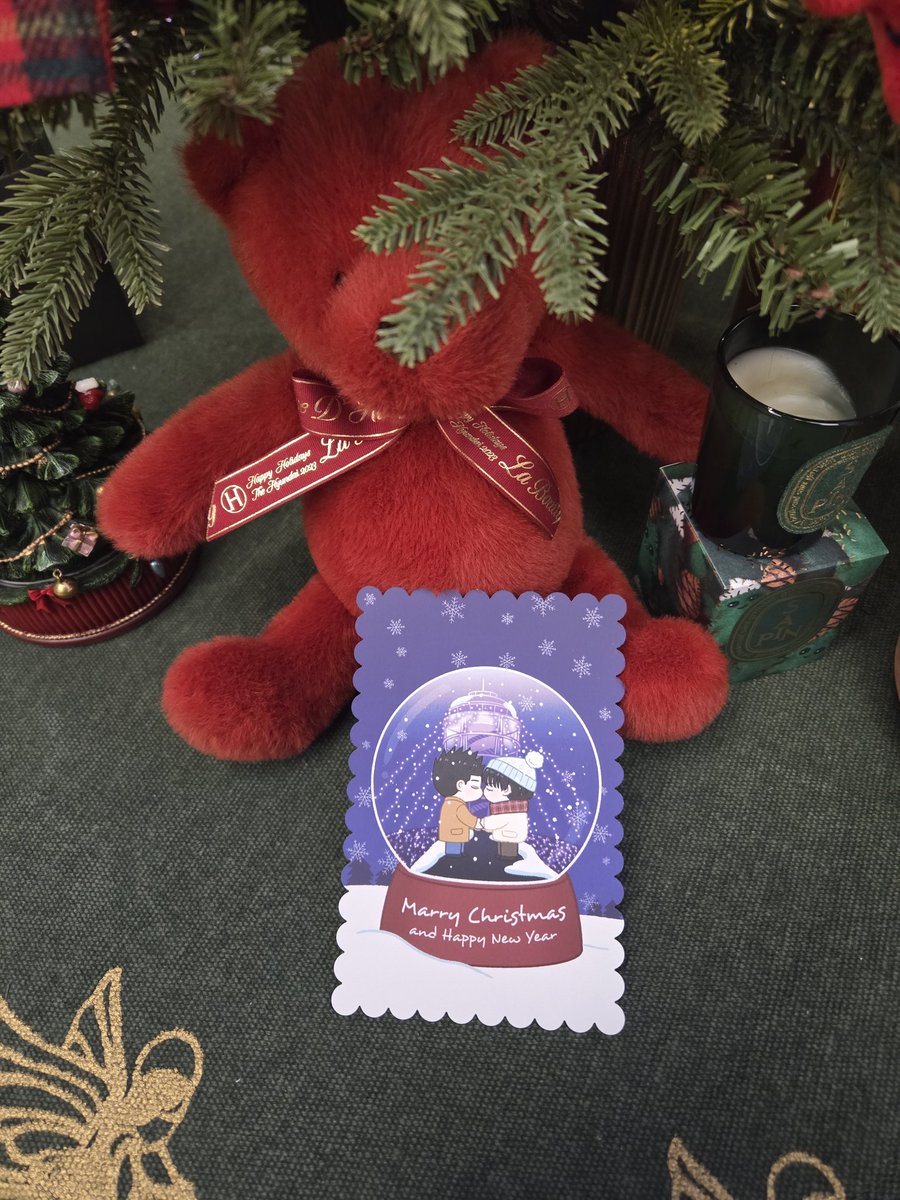 딱 맞춰서 온 크리스마스 카드💕💕💕 너무너무 귀여워요 가생이(?)의 올록볼록한 게 특히 넘넘 이쁘다 <a href="/ruka_autumn/">루카</a> 님 감사합니다🥰🥰🥰