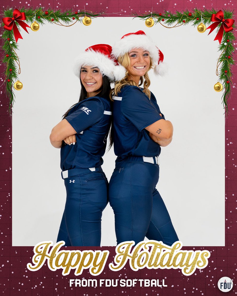 FDUKnightsSB's tweet image. happy holidays from your friends at FDU softball! 🎄

#uKNIGHTED