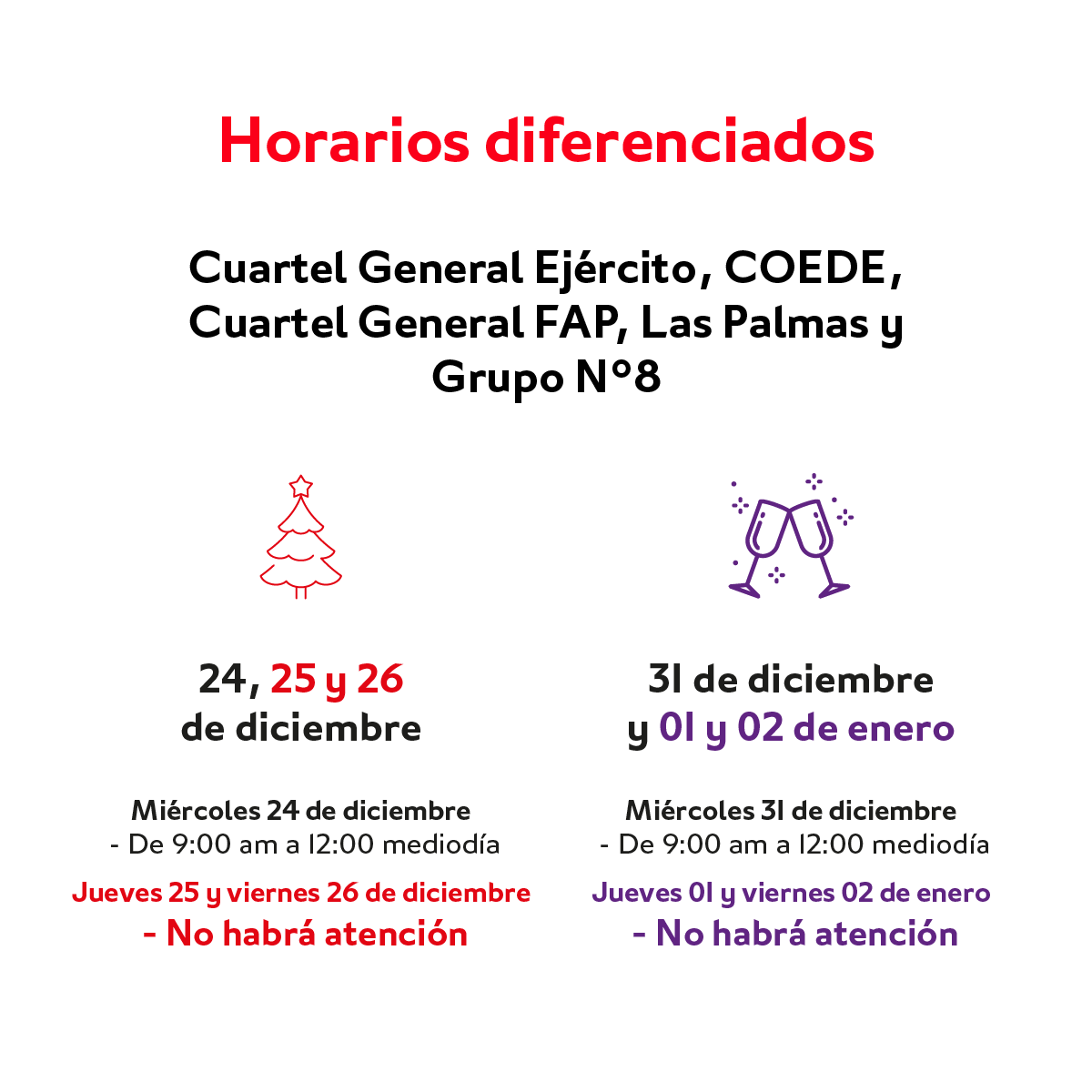 Bancompe's tweet photo. 🗓️ Horarios por Navidad y Año Nuevo

Nuestras agencias, oficinas y Call Center tendrán un horario diferenciado en estas fechas. Por favor, toma tus precauciones.

¡Usa nuestra App Bancom y Banca Virtual para todas tus gestiones! 📲

Más información en:
https://t.co/W1ddScABp6 https://t.co/ZxGPcbaUVa