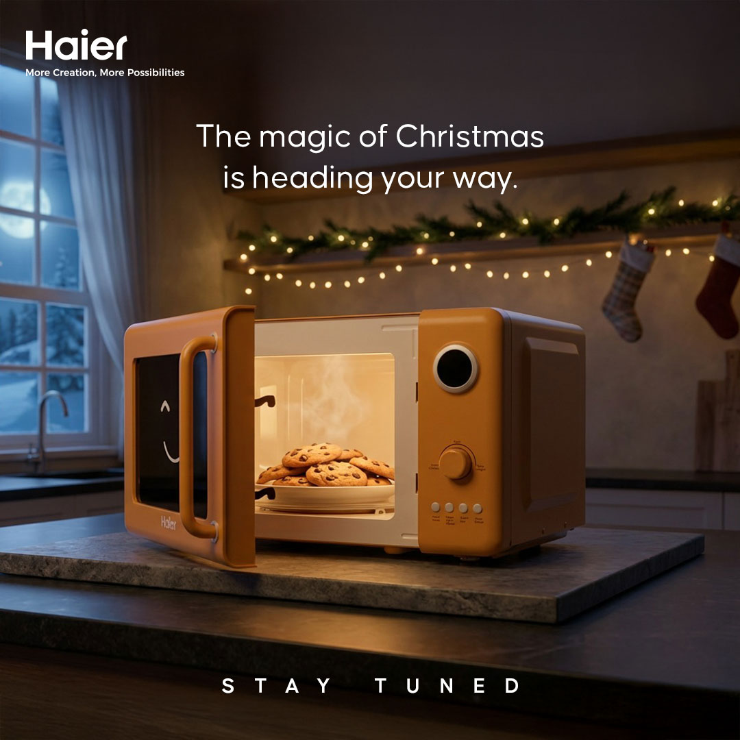 IndiaHaier's tweet photo. The magic is about to unfold! 🎄

#Haier #MoreCreationMorePossibilities #MagicIsEverywhere #Christmas https://t.co/n4JgI04EAy