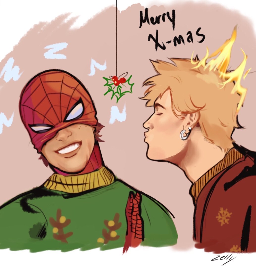D_aughterzell's tweet image. happy christmas eve #spideytorch