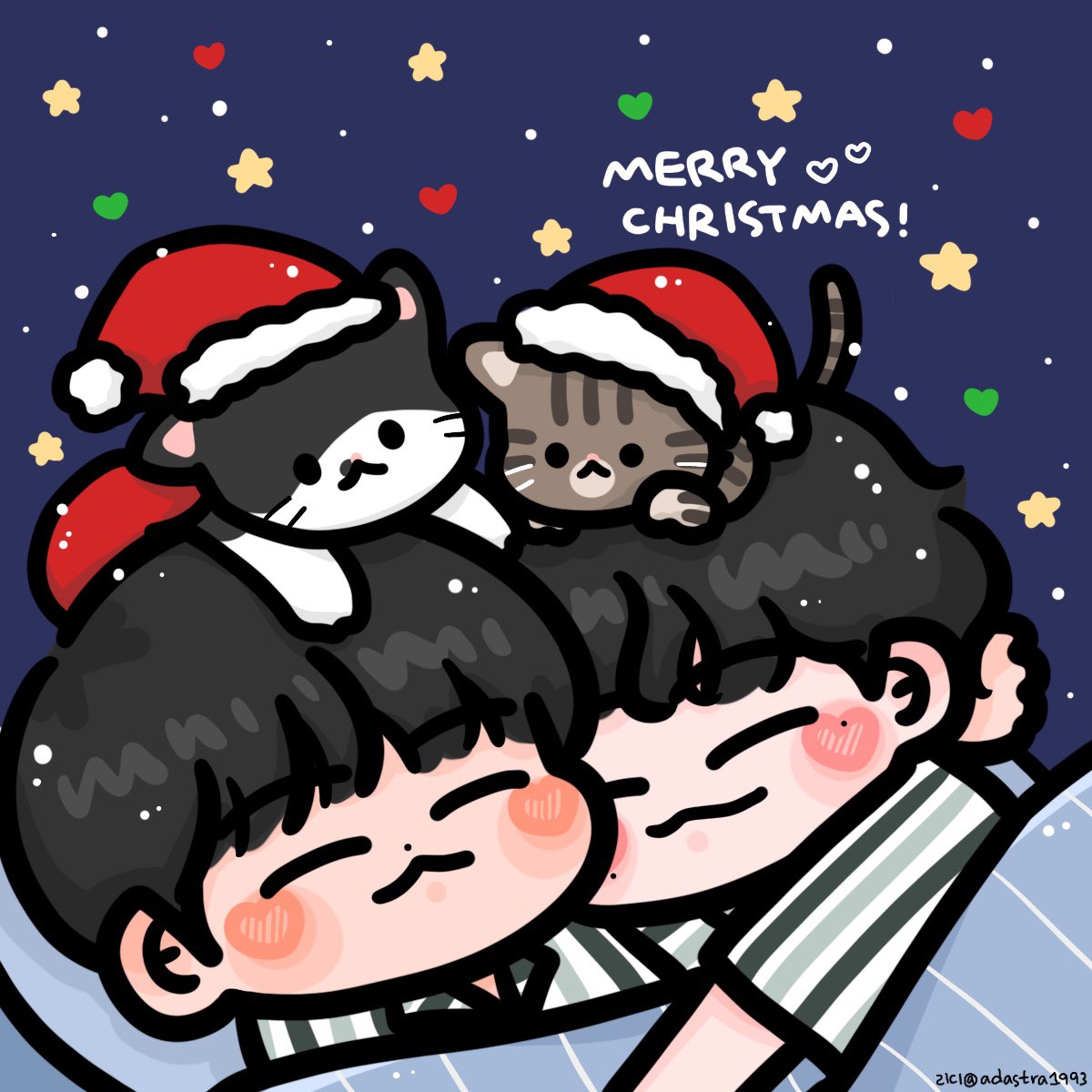 행복한 꿈을 꾸는
크리스마스🎄💫❤️

#준성호 #망치 #빠루
#크리스마스