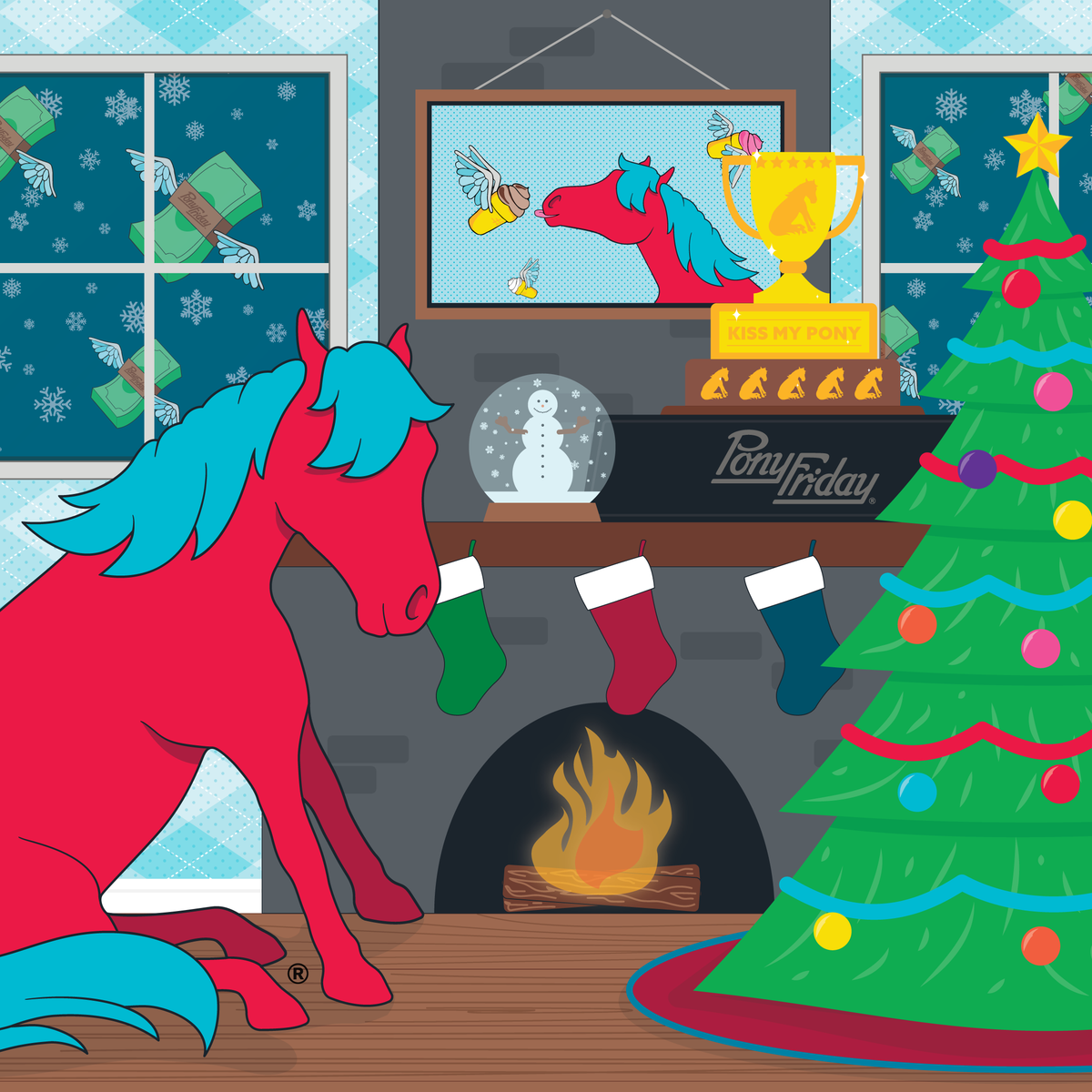 Pony's ready for Santa!🎅 #MerryChristmas 🎄Holiday magic is made when everyone plays make-believe together. #TisTheSeason