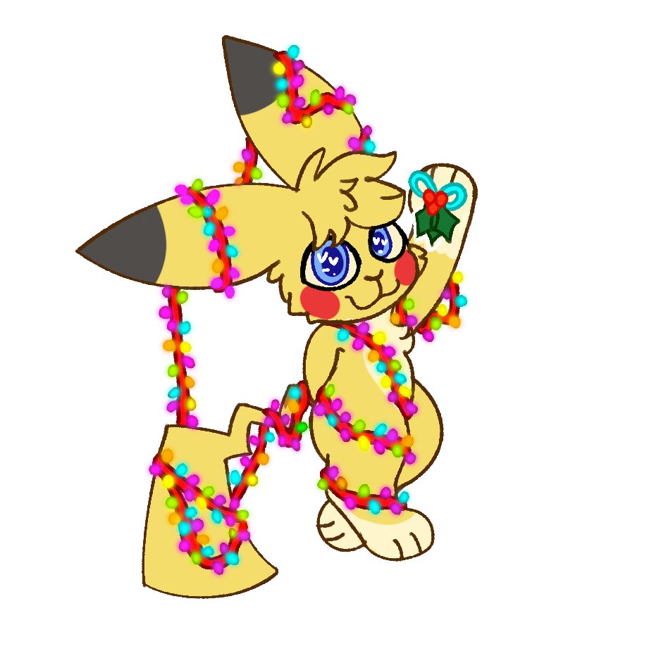 JitterPaws's tweet image. my secret santa for @Pikkushotposts 💕