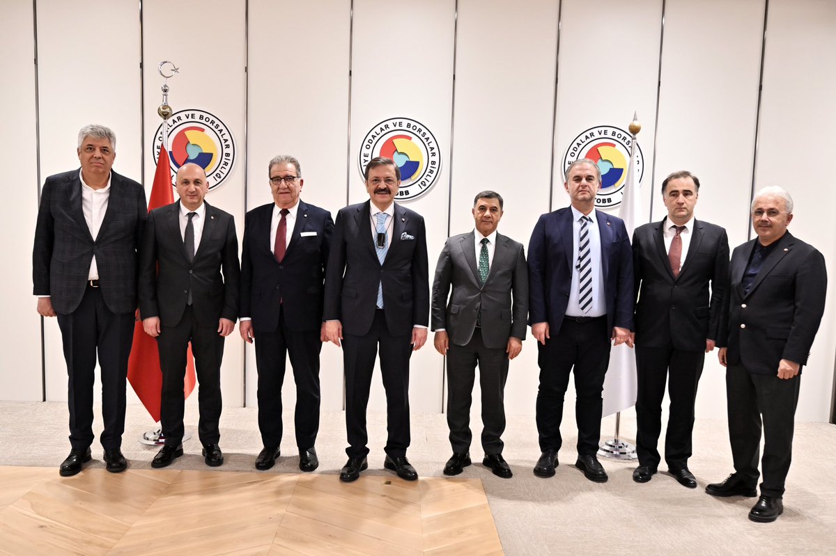 TOBB Ekonomik Raporu İnceleme Komisyonu Başkanı Ahmet Nejat Sağel ve Komisyon Üyelerini Birliğimizde ağırladık. Nazik ziyaretleri için teşekkür ederim.
