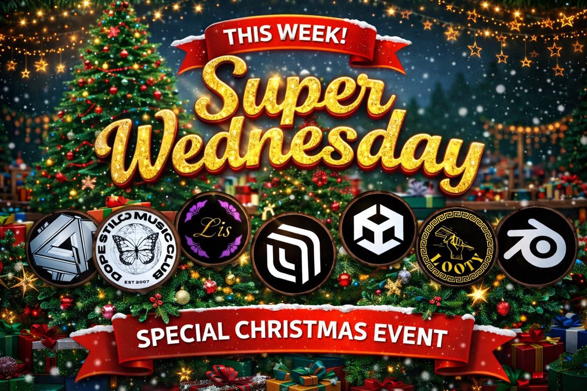 dopestilo's tweet image. Wednesday is always land on the best holidays!💕🎄🎁

Join us at 12pm est early for the vibe code cafe!  After that we PARTY!🎉 

Xmas playlists and a DJ SET by @STILOWORLD 
#holidayparty 

📍 Stilo.World