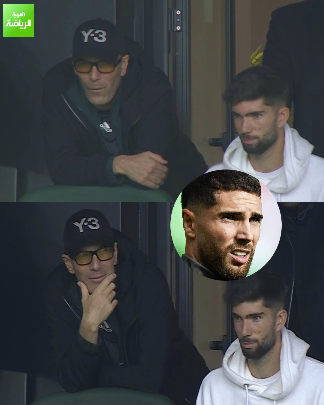 الأسطورة زيدان حاضر في ملعب الأمير مولاي الحسن لمساندة ابنه لوكا الذي يحرس مرمى الجزائر أمام السودان 