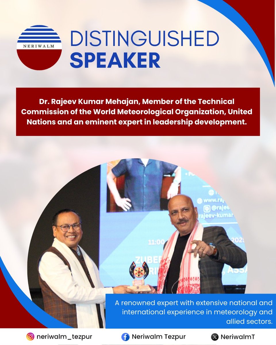 NeriwalmT's tweet photo. As part of the Inception Day celebration of NERIWALM, a special plenary talk on “INDIAN RESEARCH ECOSYSTEM; Mission Innovation: From Lab to Leadership” was organised.
#NERIWALM #InceptionDay #PlenaryTalk #MissionInnovation #Leadership https://t.co/7kTbSinwTH