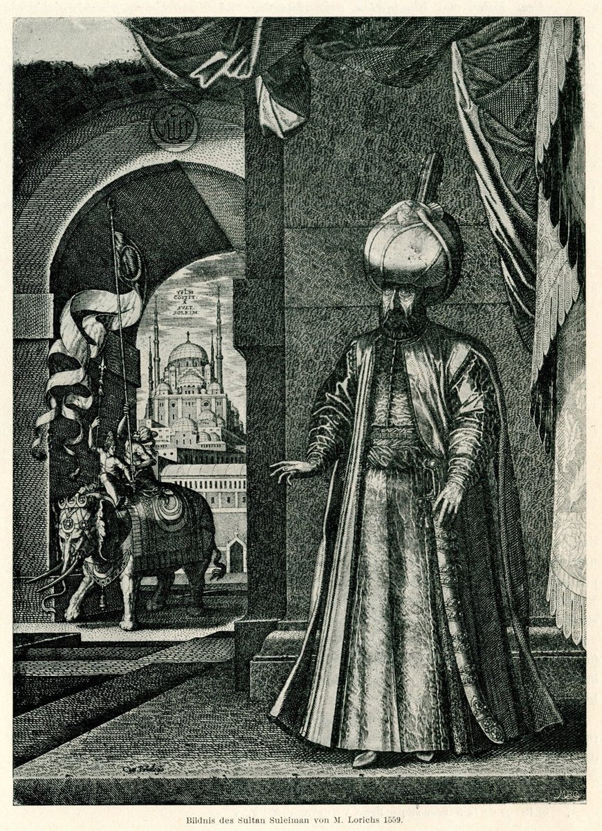 Danimarkalı Melchior Lorck’ün Kanuni Sultan Süleyman resimleri. Bire bir çizimler.

Adam 1555’de elçilik heyetiyle gelmiş 3,5 sene kalmış tüm İstanbul’u çizmiş.

Şu sitede de o yıldaki bire bir İstanbul’u bulabilirsiniz. Gitmiş 11,5 metre panaroma çizmiş.
centaur.reading.ac.uk/17732/1/Lorich…
