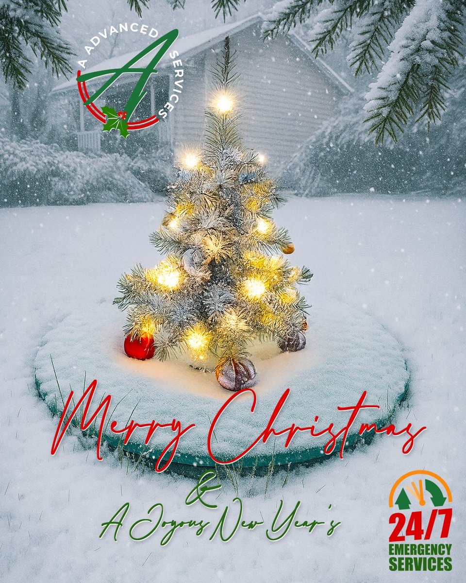 AAdvancedSeptic's tweet photo. 🎄 Merry Christmas & Happy New Year from A Advanced Services! 🎉

As we reflect on this past year, we want to take a moment to express our heartfelt gratitude to all of our clients, vendors, and the wonderful community we serve. Your trust and support have made 2025 a year to remember, and we couldn’t have done it without you.

🌟 Whether you’re spending the holidays with family, friends, or taking a moment of peace, we hope this season brings you joy, warmth, and new opportunities for success in the year ahead.

At A Advanced Services, we are always here for you—24/7. Emergencies don’t take holidays, and neither do we! Whether it's a sudden crisis or urgent need, our team is ready to provide reliable, professional service whenever you need us.

📞 Call us anytime at (253) 435-9999 for fast, dependable emergency services that you can count on, no matter the hour.

Thank you for your continued partnership and trust in us. We look forward to serving you in 2026 and beyond.

✨ From our family to yours, wishing you a Merry Christmas and a prosperous New Year! 🌟

#piercecounty #kingcounty #thurstoncounty #kitsapcounty #septic #septictank #Septicservice #septicpumping #tacoma #puyallup #orting #sumner #auburn #kentwa #renton #Federalway #graham #seattle #seatac #maplevalley #covingtonwa #enumclaw #laketapps #bonneylakewa #buckley #MerryChristmas #HappyNewYear #EmergencyServices #HereForYou #AAdvancedServices #24HourSupport