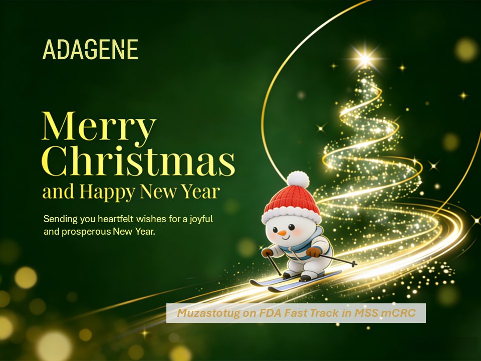 AdageneGlobal's tweet photo. Season’s greetings and best wishes to everyone.
Grateful for the momentum we’ve built and excited to keep pushing forward—riding the fast track into the year ahead. https://t.co/NjyaiIh4Qa