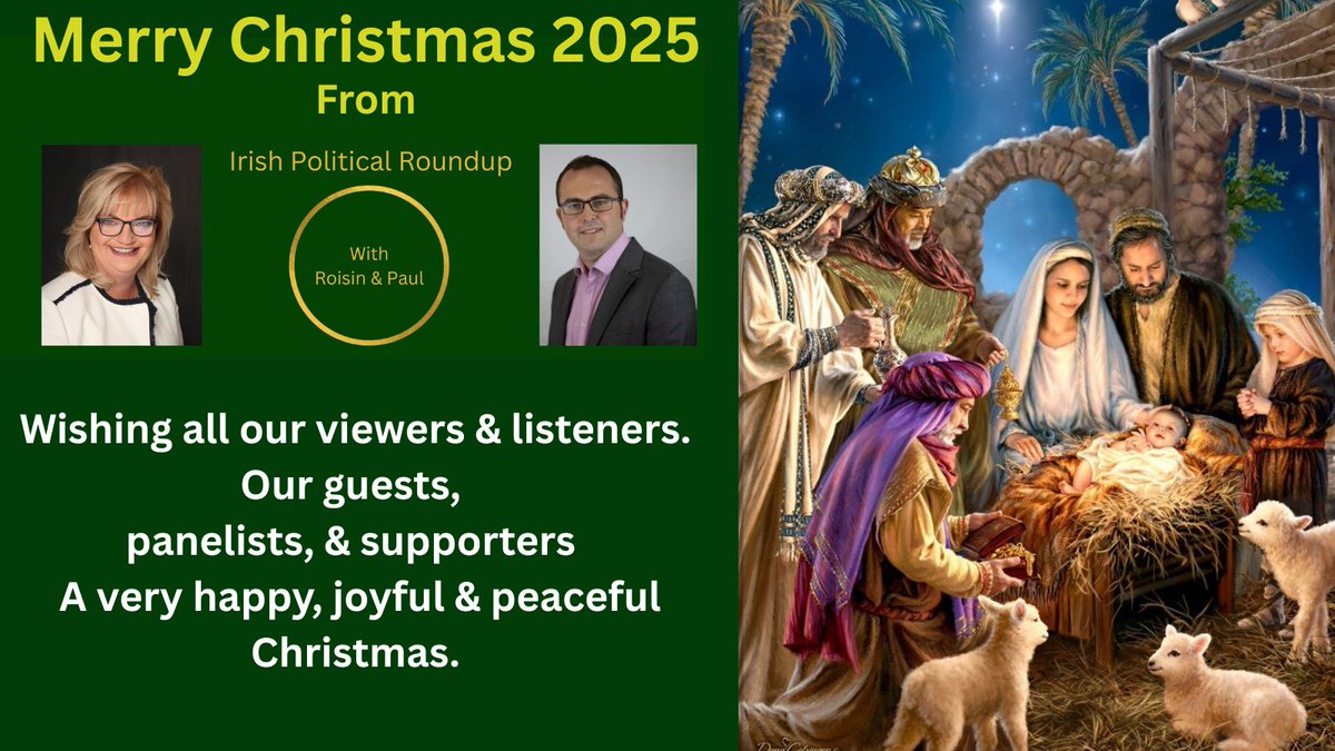 <a href="/Roisin_Ni/">Roisin NiChleirigh Confident Women Ireland🇮🇪🩵🇮</a> &amp; <a href="/brophypaul87/">paul brophy</a> would like to wish all our viewers &amp; listeners, our guests, panelists &amp; supporters a very happy, joyful Christmas.