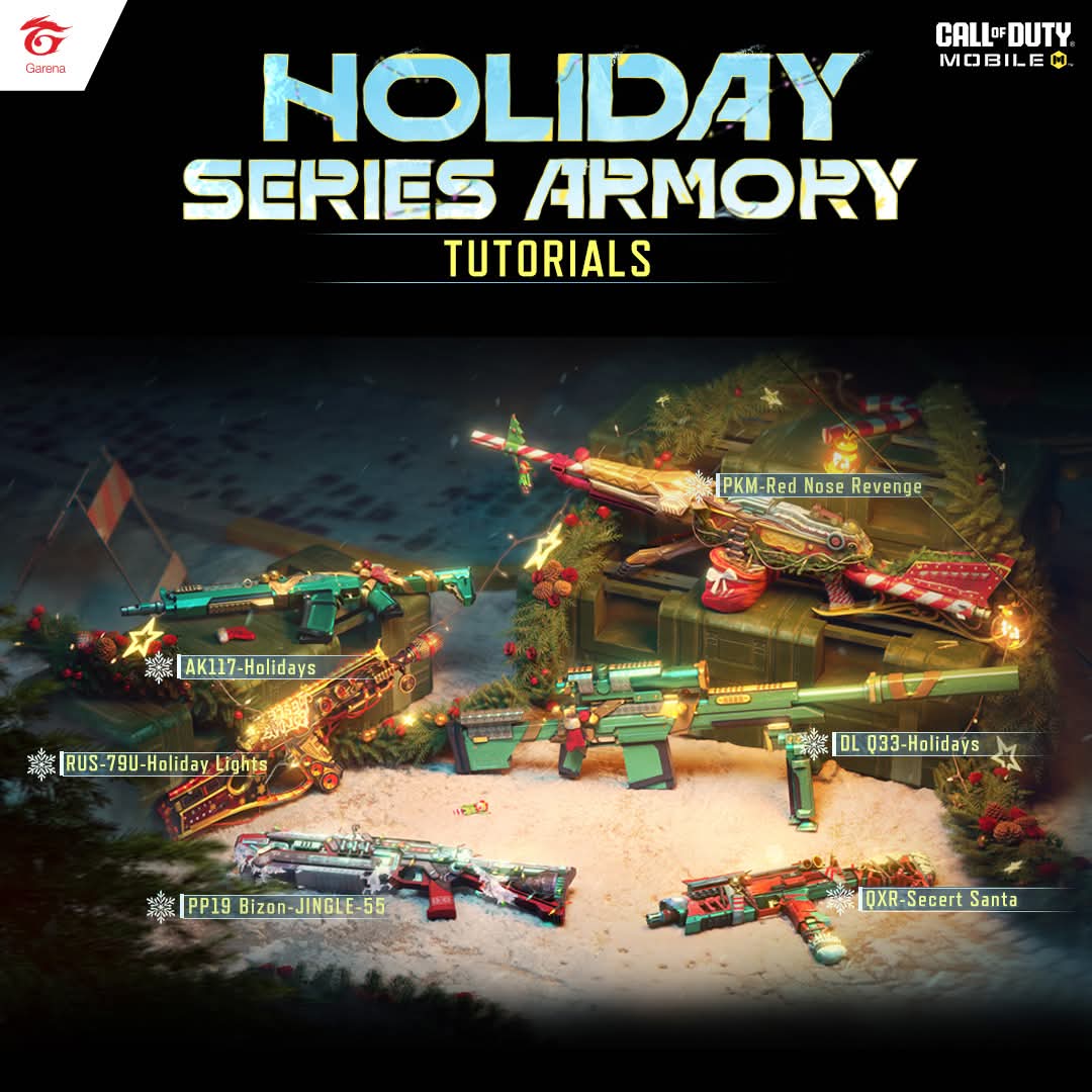 LeakersOnDuty's tweet photo. Holiday Armoury Series coming tomorrow
#CODMobile #callofdutymobile #codm #codmnews #codmleaks
Follow Us & Join our Discord server for the latest news and leaks. https://t.co/wc6K1BaexS