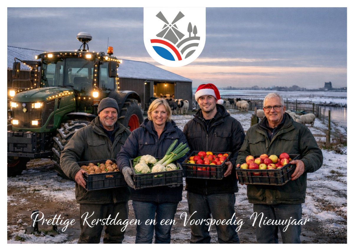 teamagronl's tweet image. De boeren van Nederland 🇳🇱 wensen jullie smakelijke 🍽 feestdagen en een vruchtbaar 2026! 🚜