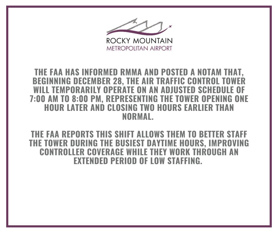 Rocky Mountain Metropolitan Airport tweet media
