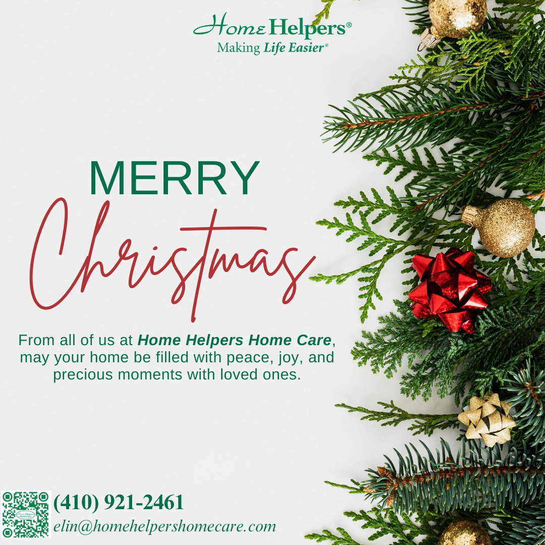 EdwardSiraya's tweet image. 🎄 Wishing you and your loved ones a Merry Christmas!
May your season be filled with peace, joy, and meaningful moments.
We’re here to help when you need support. 💚
📞 (410) 921-2461
📧 elin@homehelpershomecare.com

#MerryChristmas #HomeHelpersHomeCare #CaregivingWithHeart
