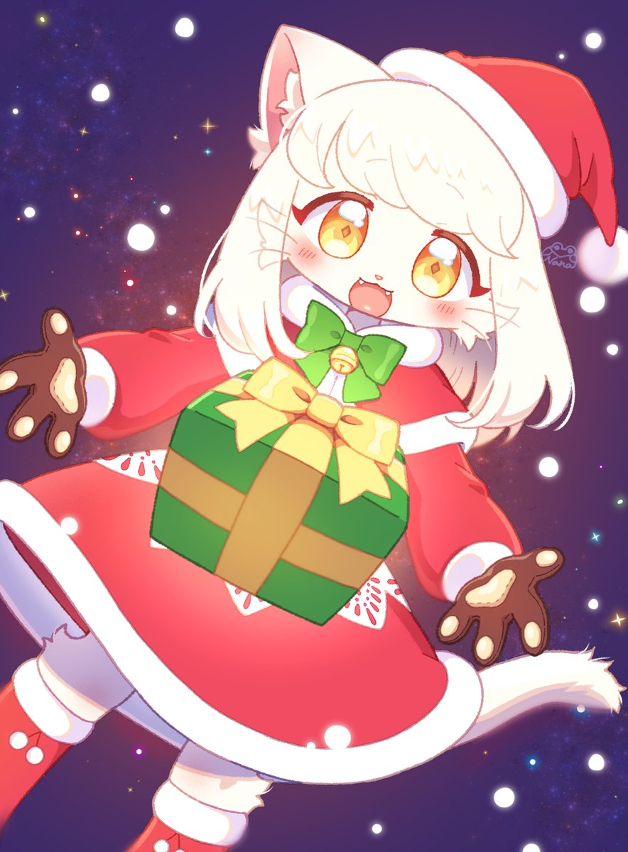 HarebiyoriNana's tweet image. Merry Christmas!!✨🎁🐾
#MerryChristmas