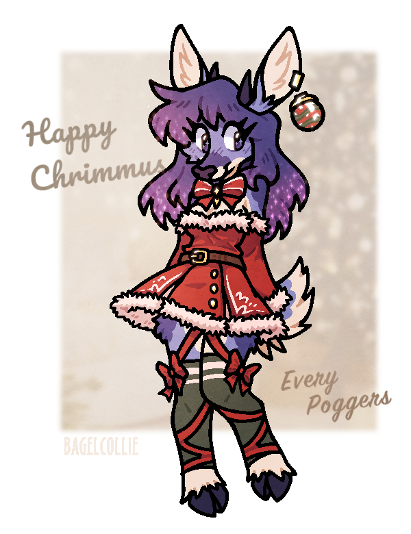 bagelcollie's tweet photo. Happy Chrimmus every poggers 🎁🎄 https://t.co/WbNnQ4TlVU