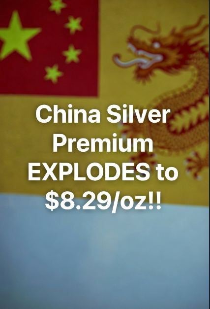 🚨Shanghai Physical Silver Premium EXPLODES to Over $8/oz, Signaling Tightening Supply in Asia 🚨

🔥On December 24, 2025, the physical silver price on the Shanghai Gold Exchange (SGE) closed at $78.49 per ounce, as PHYSICAL silver premiums over the COMEX silver futures prices