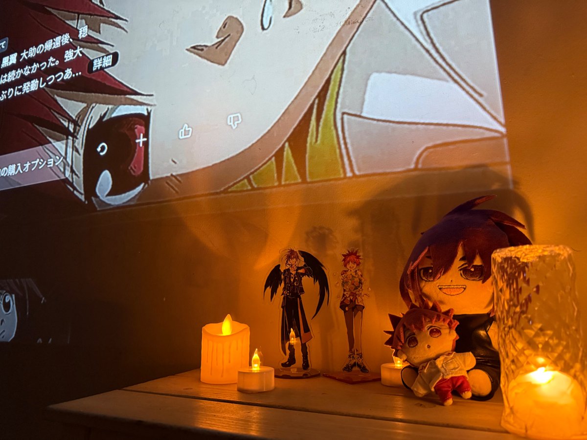Merry Christmas🎅✨

クリスマスの夜はD・N・ANGELのクライマックスへ向かう25・26話が見たくなる🎄🪽
プロジェクターの大画面で見る至福の時間🥰