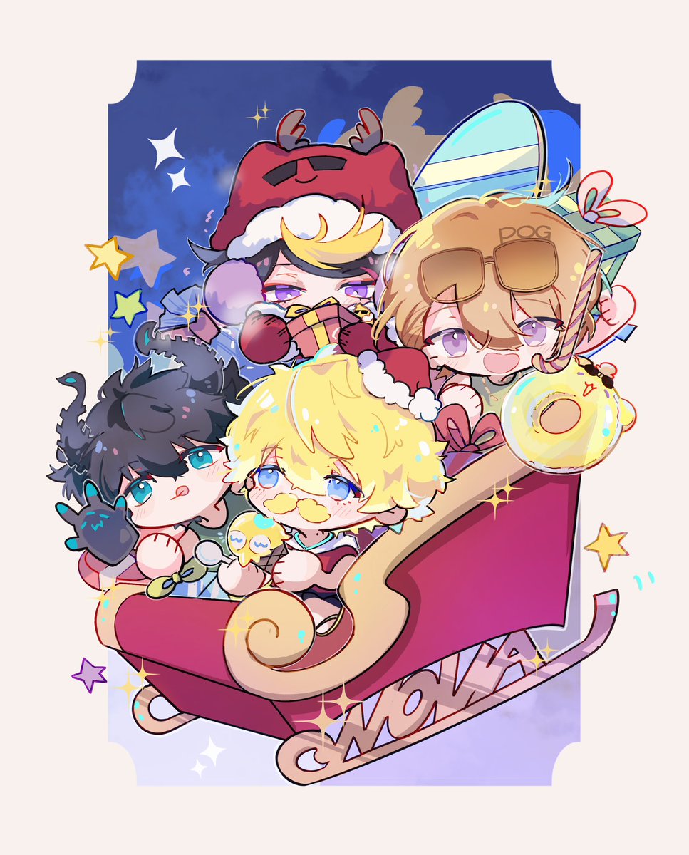TTeaAny's tweet image. ho ho ho Merry Christmas :D🎄⛱️
#Briskart #drawluca 
#RenZottoArt #YaminoArt #nijiNOVA