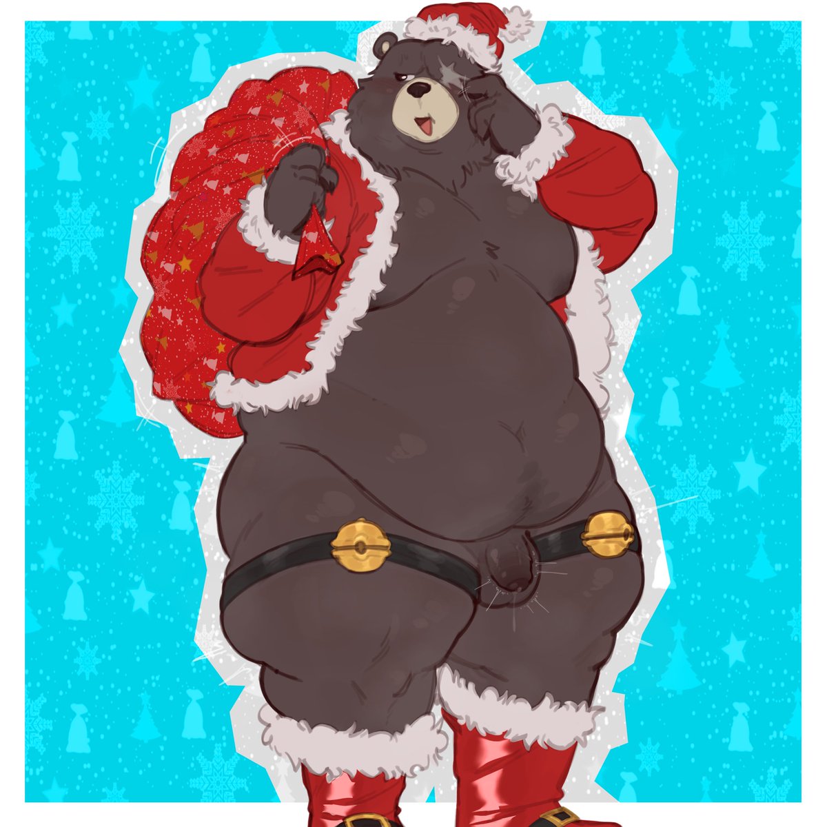 Fluffo_boyo's tweet image. Ben doodle for his b-day and for christmas 🎄🎁