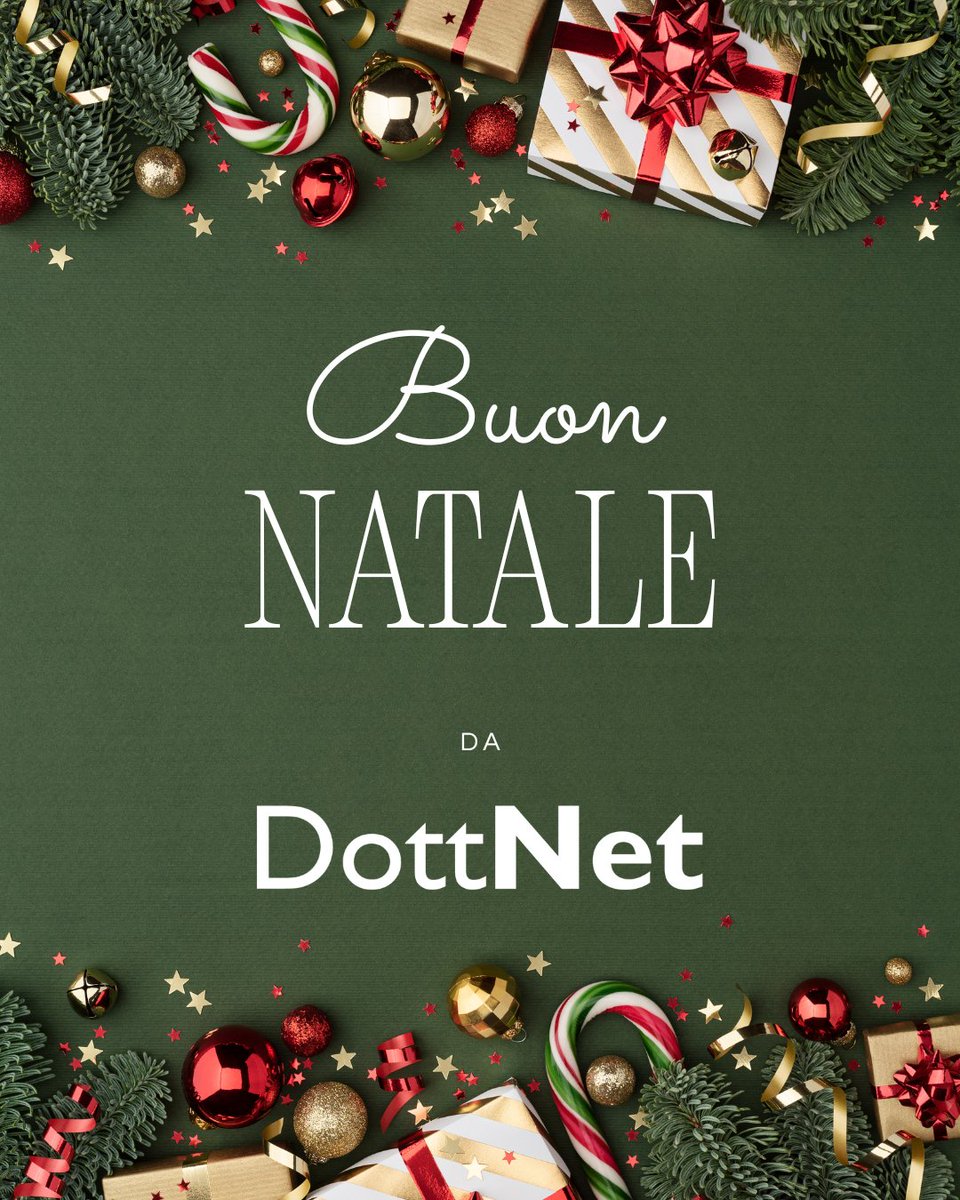 DottNet's tweet image. La redazione di DottNet augura a tutti voi buone feste e un sereno Natale🎄🎁🎅