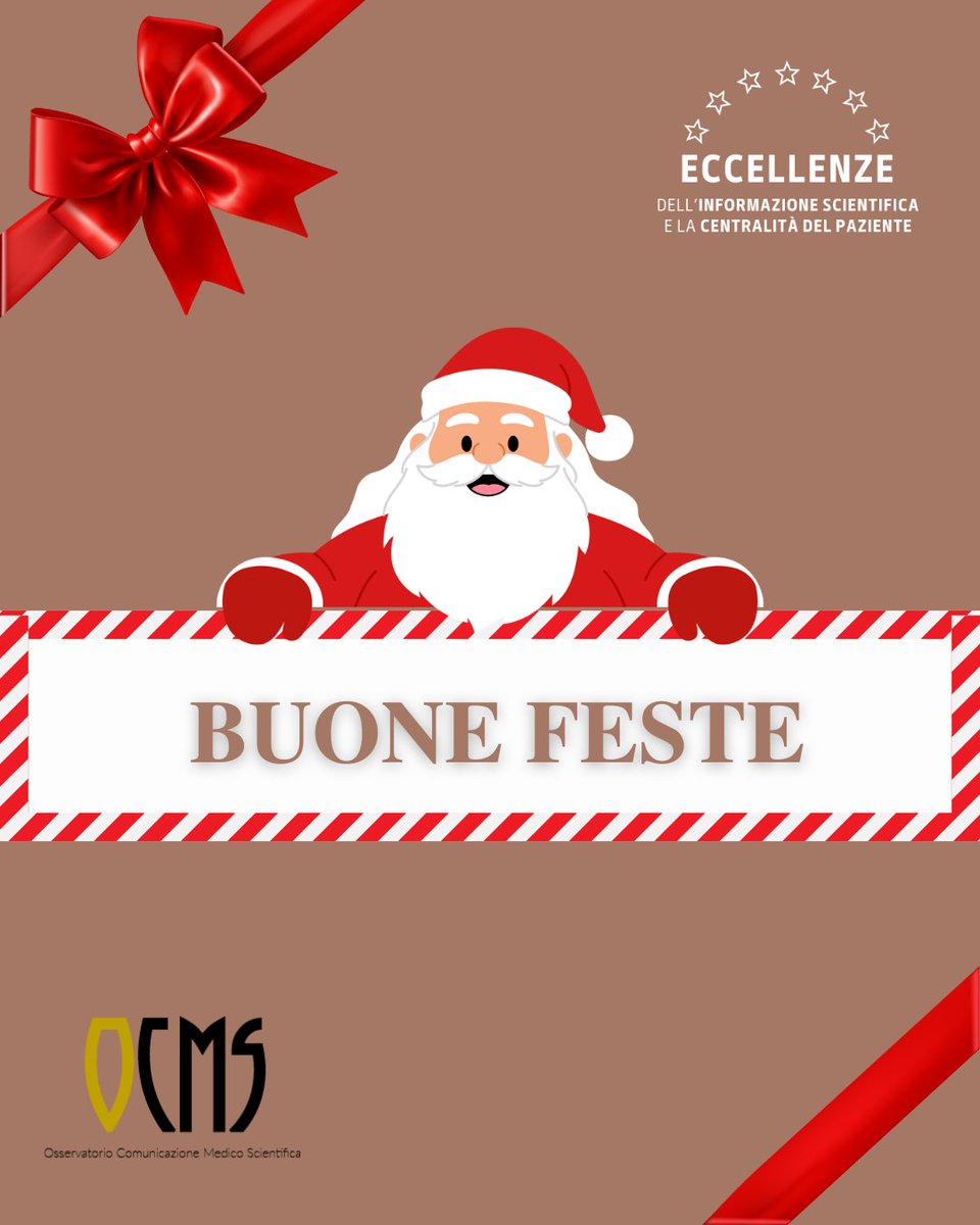Le Eccellenze dell'Informazione Scientifica augura a tutti voi Buon Feste!!🎄🎅

#EccellenzeIS #premioeccellenze