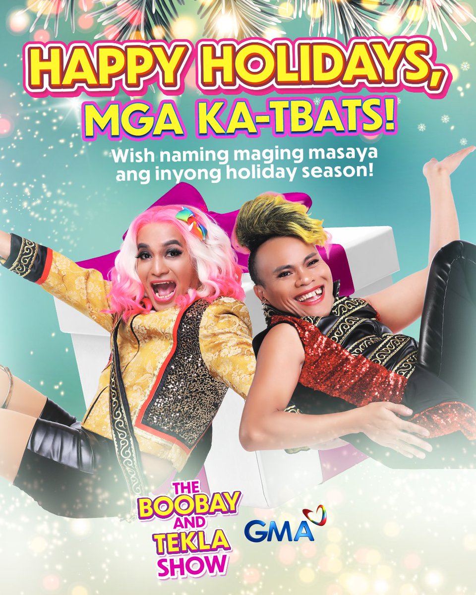 BoobayAndTekla's tweet image. Merry Christmas, mga ka-#TBATS! 💫