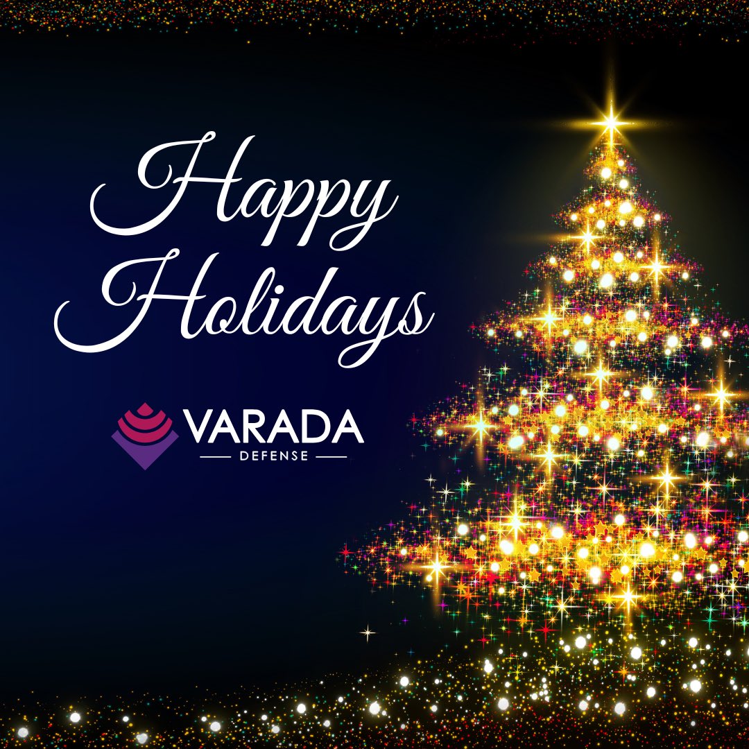 VaradaDefense's tweet photo. We’re grateful for our dedicated team and trusted partners who strengthen our commitment to the Warfighter every day. Wishing you a peaceful holiday season and a purposeful year ahead. https://t.co/sueEB9rzlK